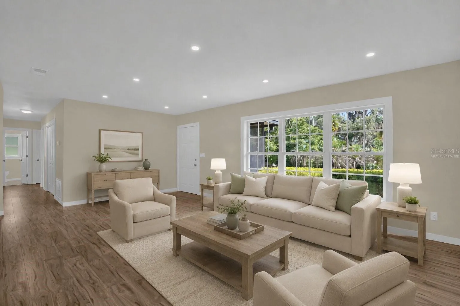 Virtually Staged Living Room