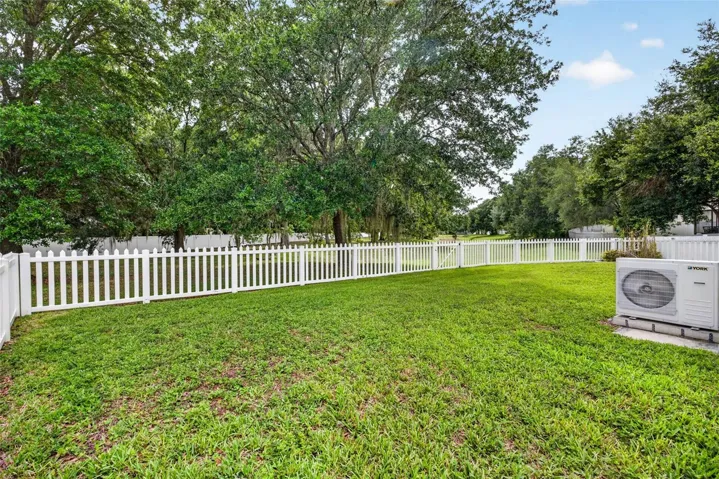 Large yard with no rear neighbors