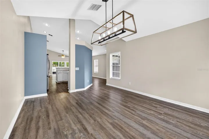 Dining area looking toward kitchen
