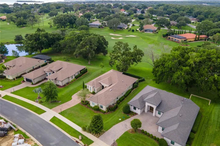Ariel view of home