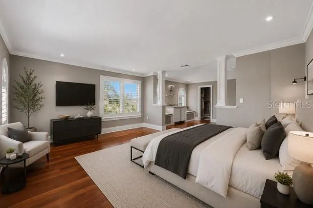 Primary bedroom virtual staged