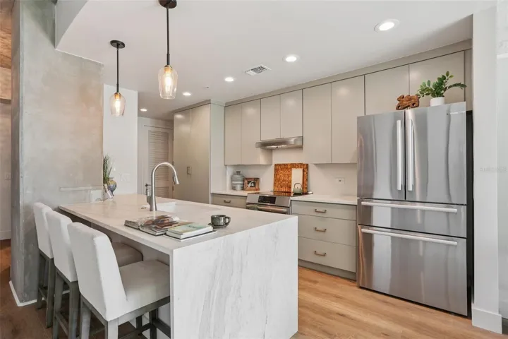 Kitchen from living room