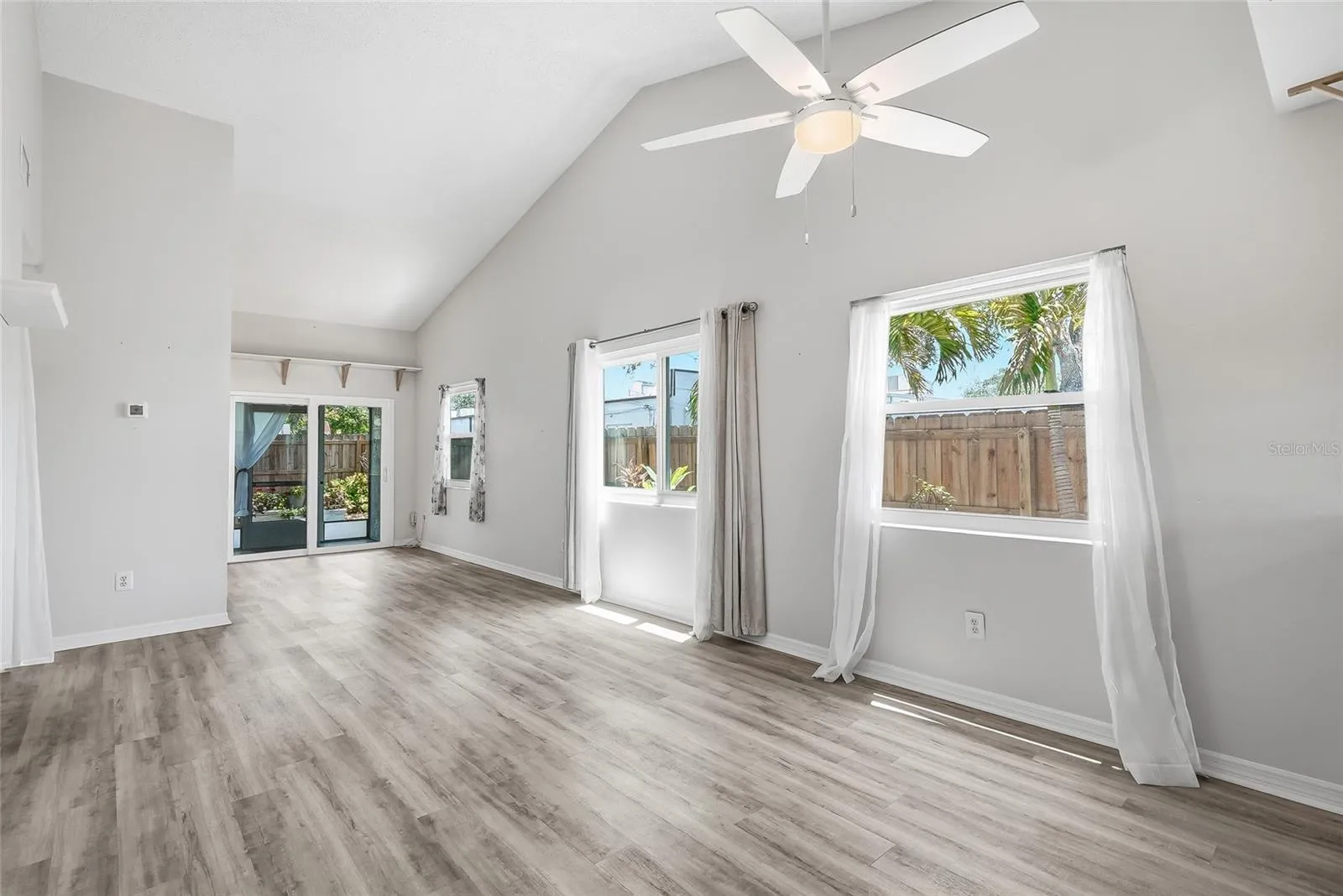 So much lovely natural light in this end-unit.