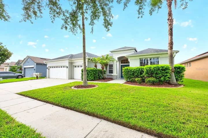Landscaping adds to the curb appeal.
