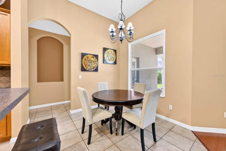 Casual dining off the kitchen.