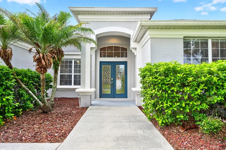 Covered front entry.