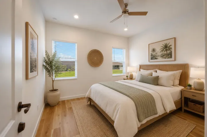 Virtually Staged Primary Bedroom