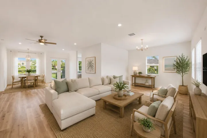 Virtually Staged Living Room