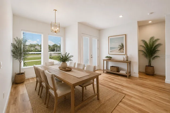Virtually Staged Dining Area