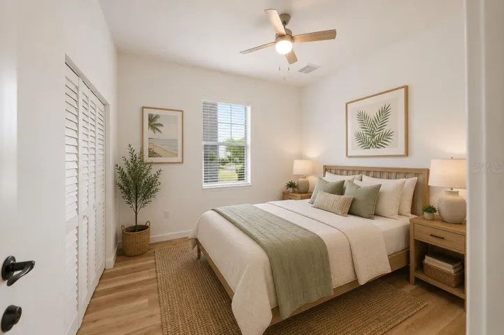 Virtually Staged Bedroom