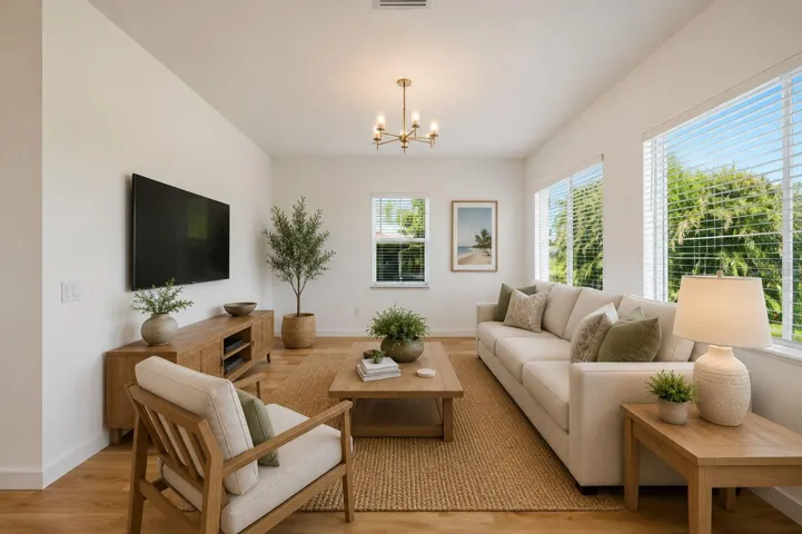 Virtually Staged Living Room