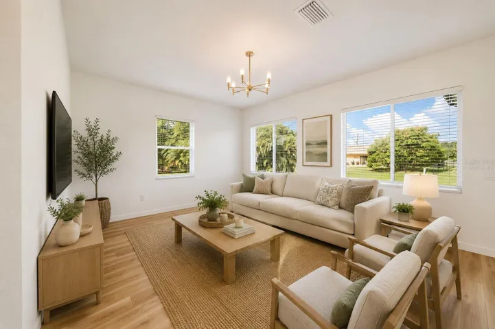 Virtually Staged Living Room