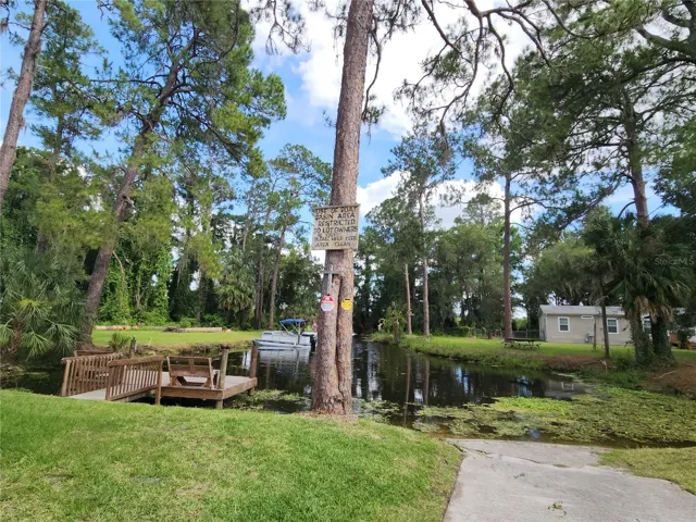 Private community boat ramp and dock.