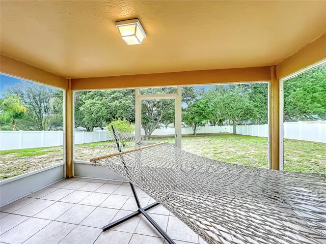 Screened in back patio
