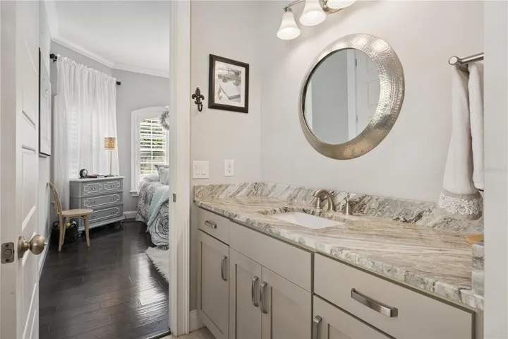 Guest Bath granite vanity.