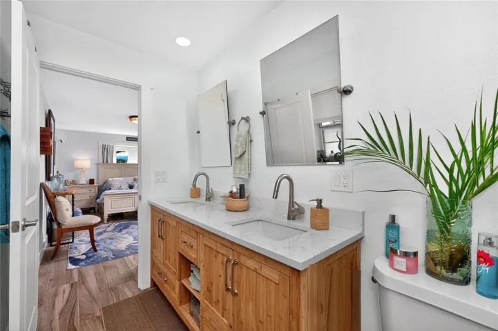 Natural warmth meets modern polish in this redesigned ensuite bath  built for everyday luxury.
