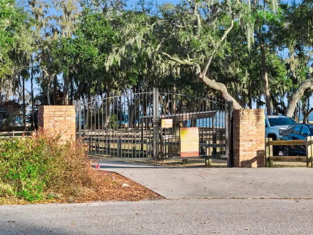 Gate to boat ramp