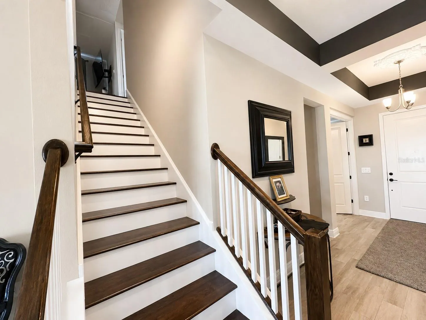 Staircase up to loft and 5th bedroom