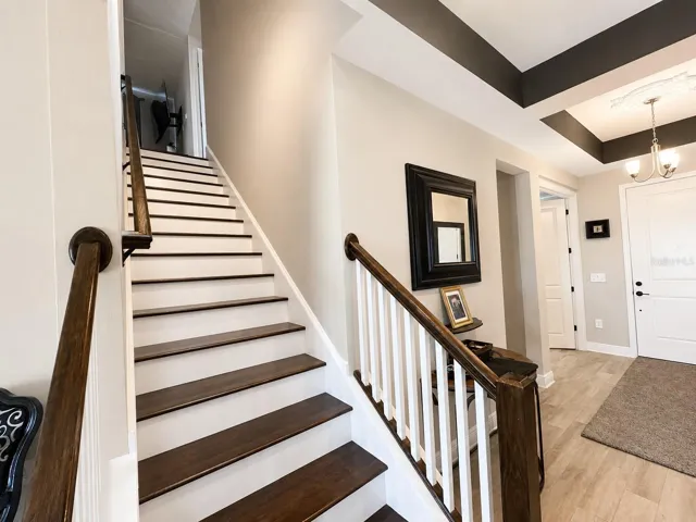 Staircase up to loft and 5th bedroom