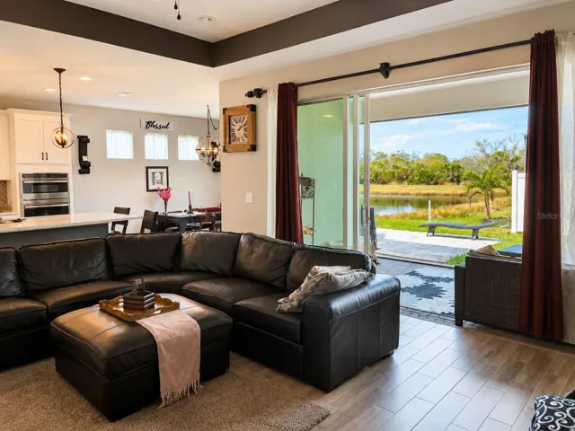 Stackable sliding doors to covered patio and Screened in Lanai