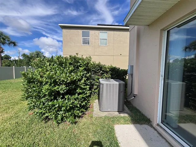 Sliding glass door to backyard