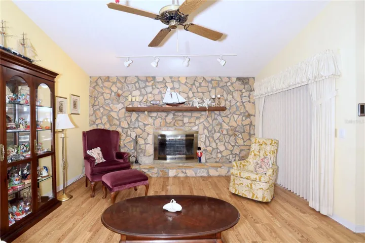 wood burning fire place