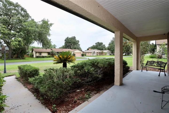 view looking out from the front porch