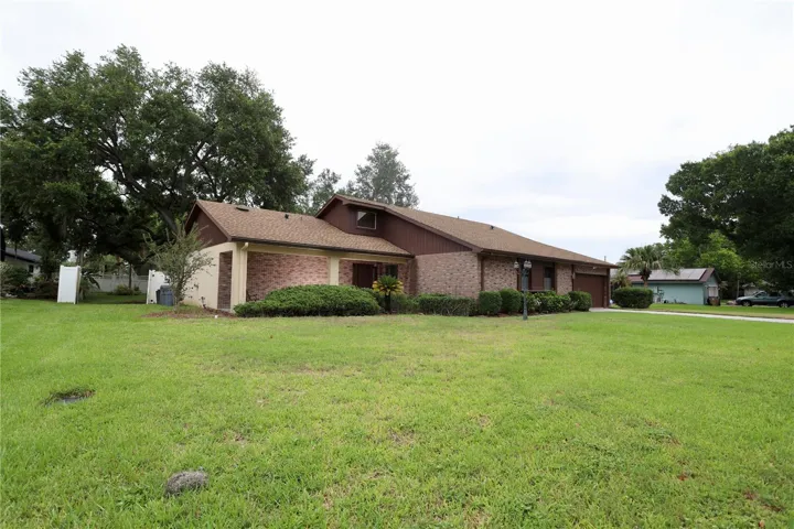 front left view of yard