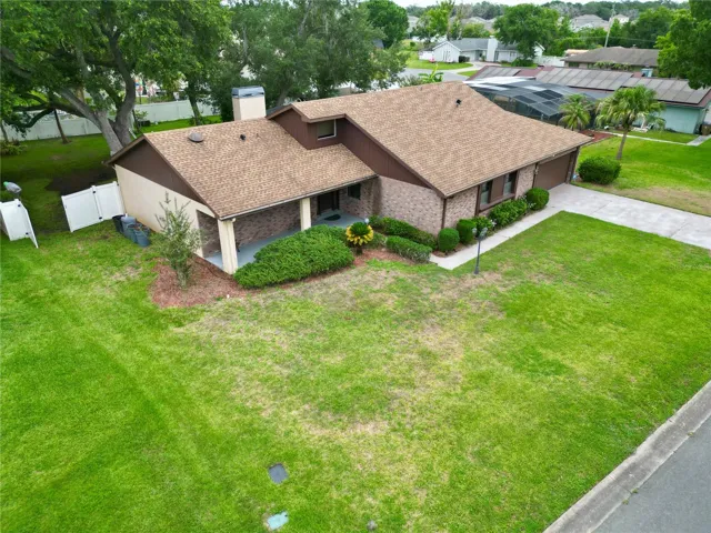 front yard and home