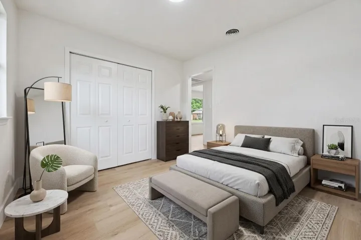 virtual staged bedroom