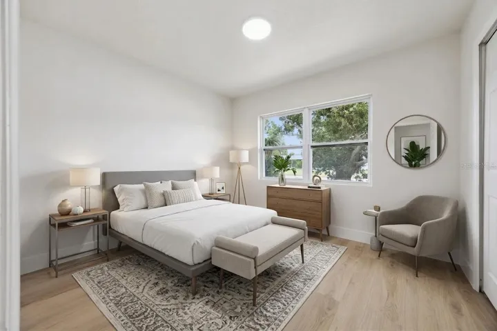 virtual staged bedroom