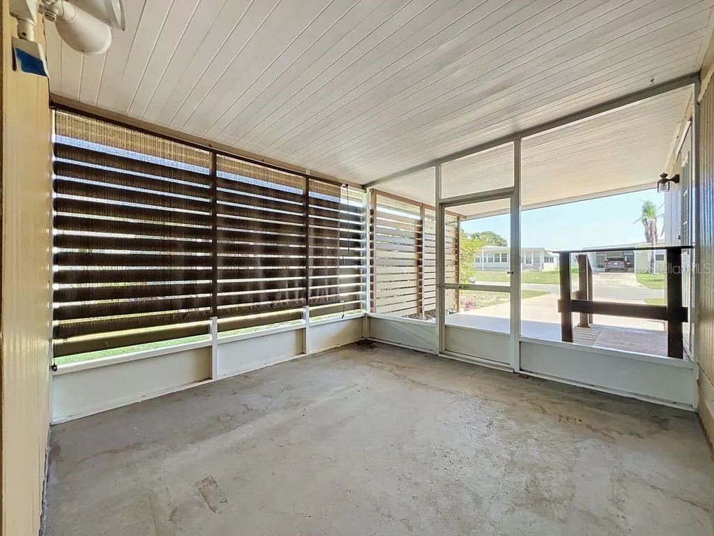 Screened in Room