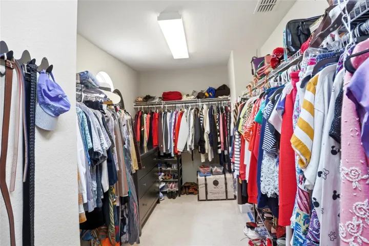 Primary closet