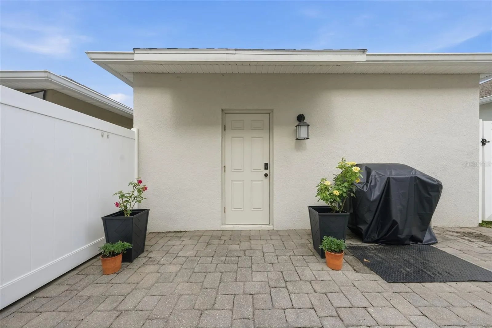 Exterior door to garage