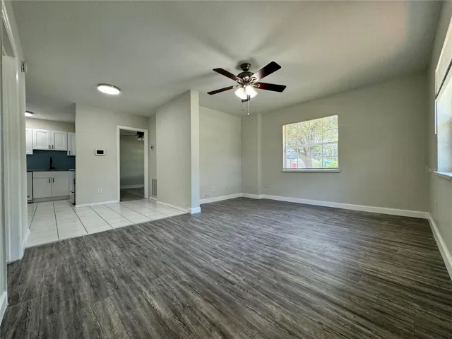 260 Living area looking into dining and kitchen