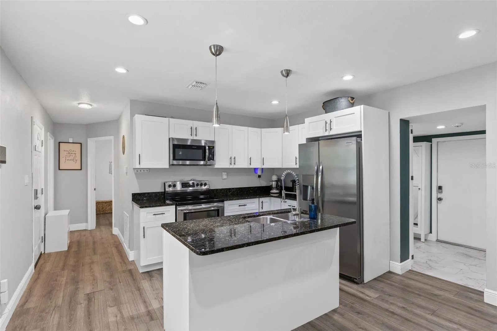 Remodeled kitchen with nice finishes
