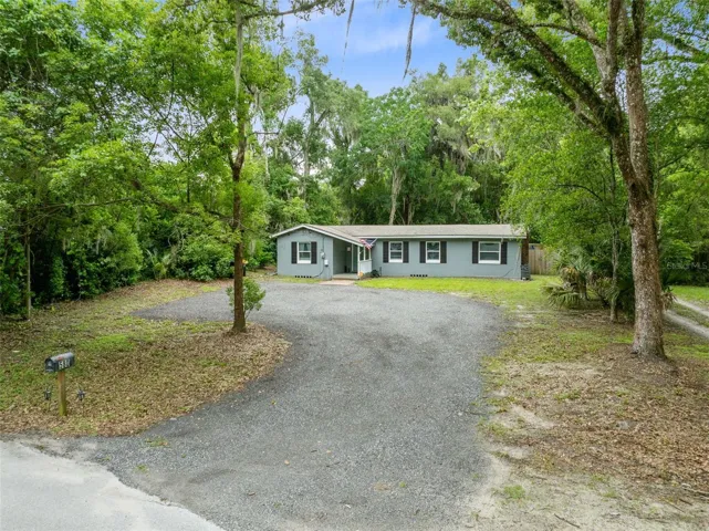 Private freshly laid driveway