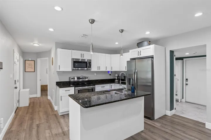 Remodeled kitchen with nice finishes