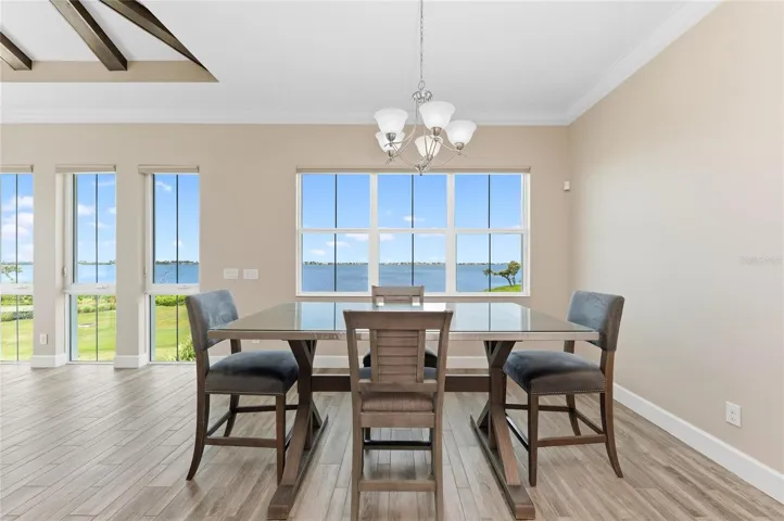 Dining area with unobstructed views