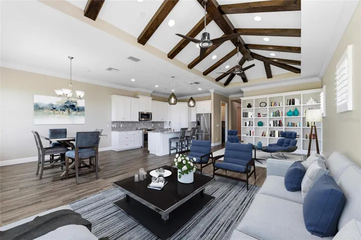 Digitally staged Great room