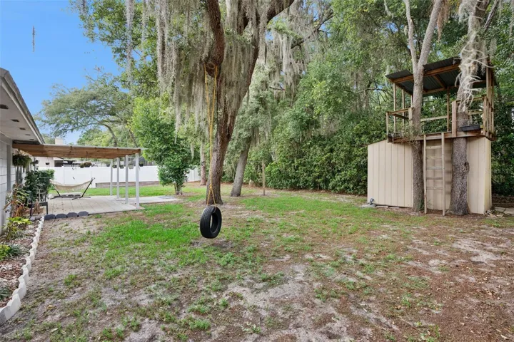 Fully Fenced backyard