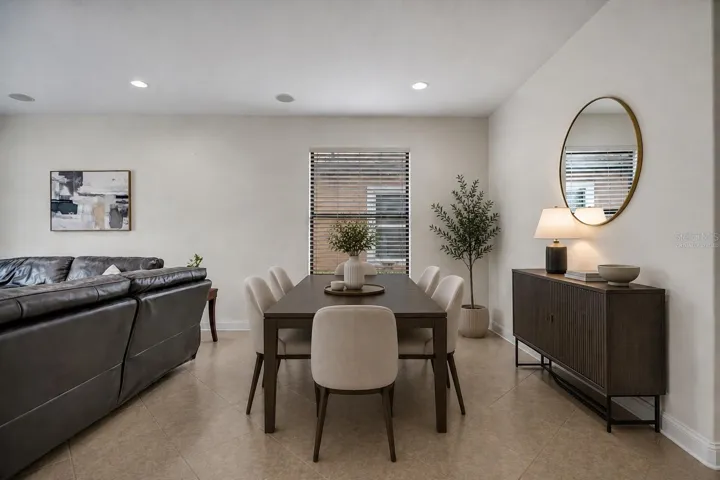 Virtually Staged Dining room