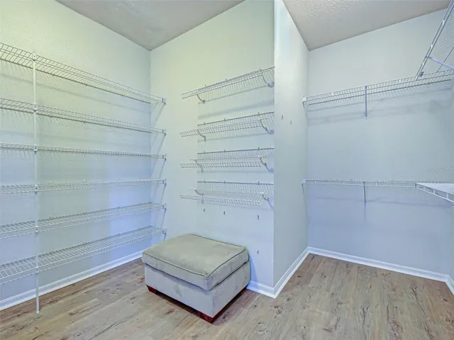 Primary walk in closet