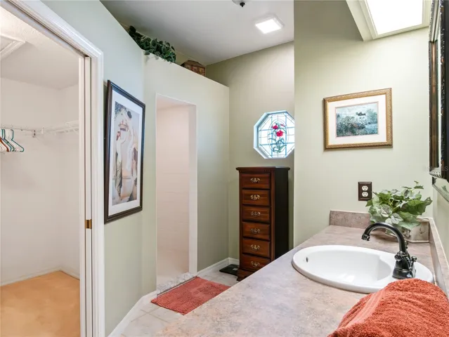 Primary bathroom has walk-in shower!