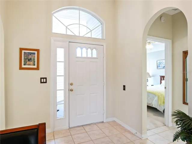 Tiled entry way