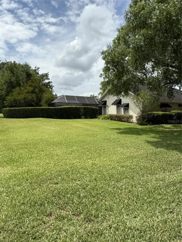 Side yard of home