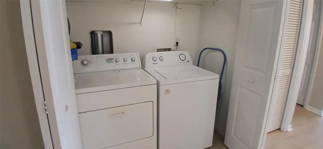 Laundry Closet in the unit