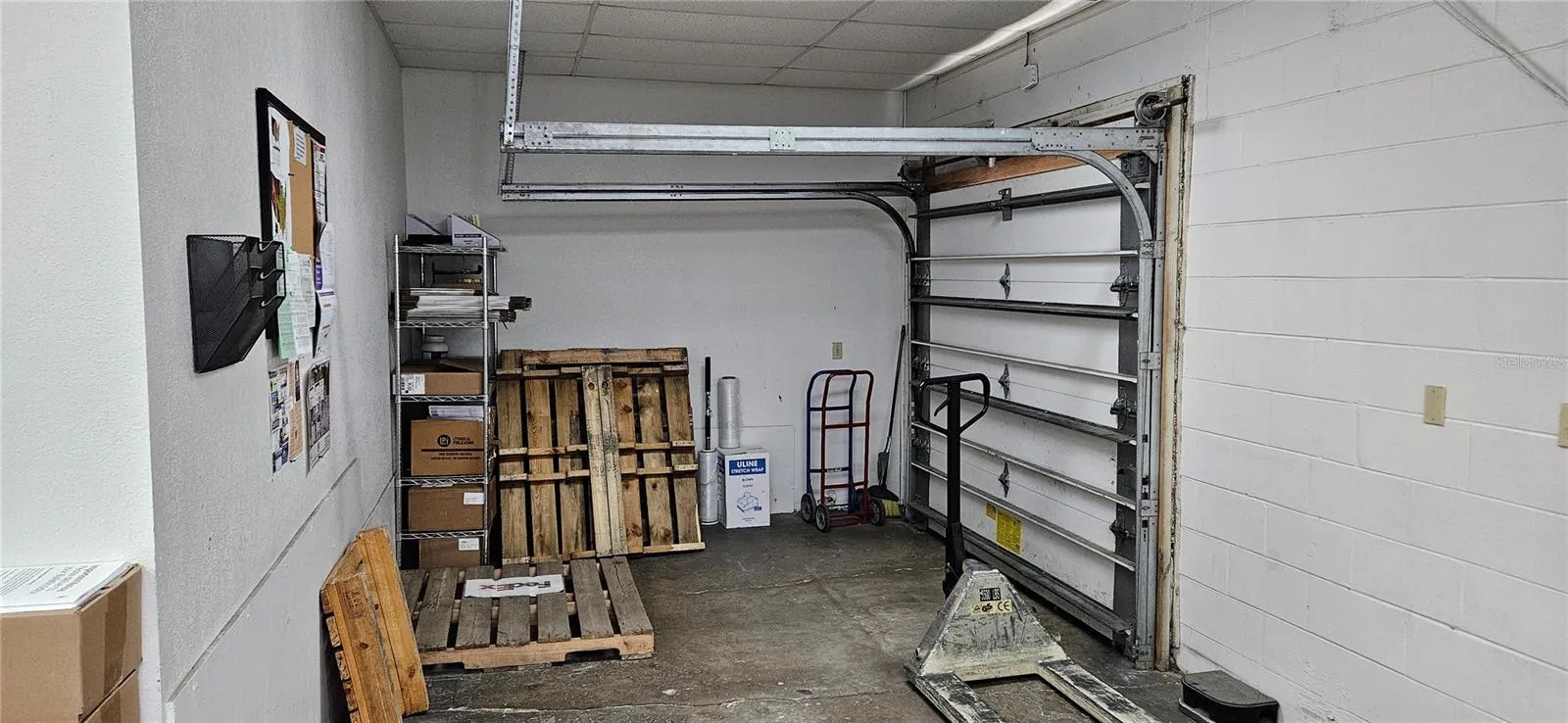 Ground level door inside