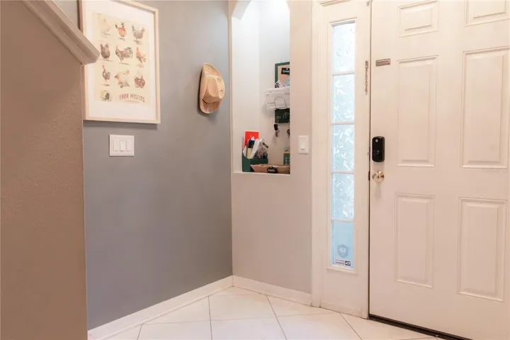 Entryway with large storage closet