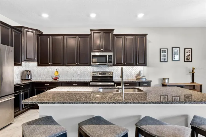 Large kitchen island with 42